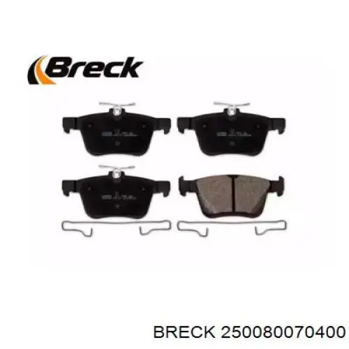 25008 00 704 00 Breck pastillas de freno traseras