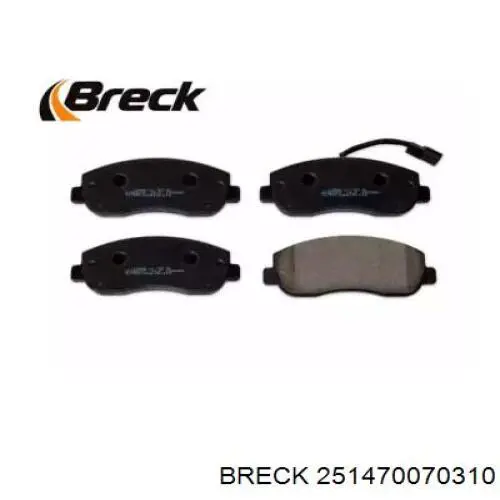 25147 00 703 10 Breck pastillas de freno delanteras