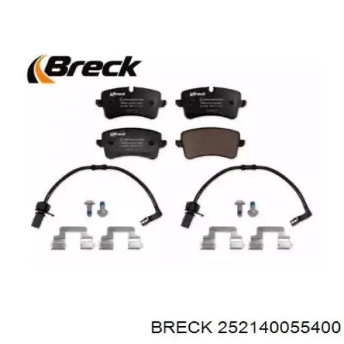 25214 00 554 00 Breck pastillas de freno traseras