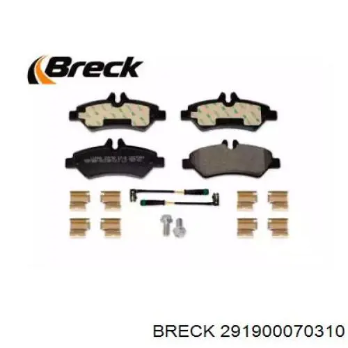 29190 00 703 10 Breck pastillas de freno traseras