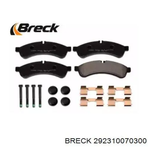 29231 00 703 00 Breck pastillas de freno traseras