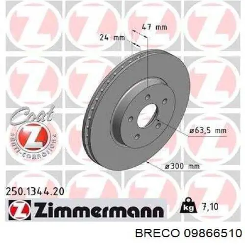 Freno de disco delantero Jaguar X-type CF1