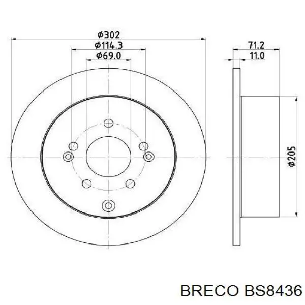 Freno de disco delantero Jaguar X-type CF1