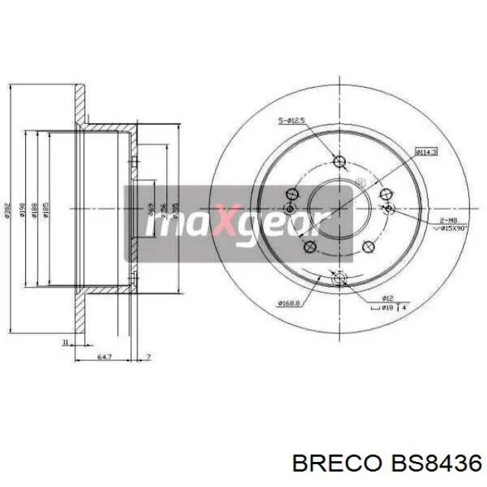 Freno de disco delantero Jaguar X-type CF1