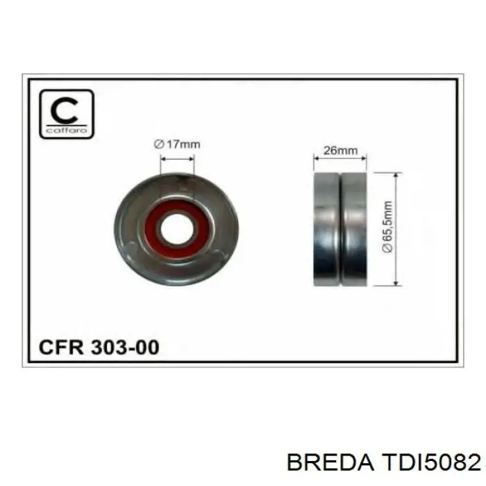Comprar TDI5082 Breda Tensor correa distribución