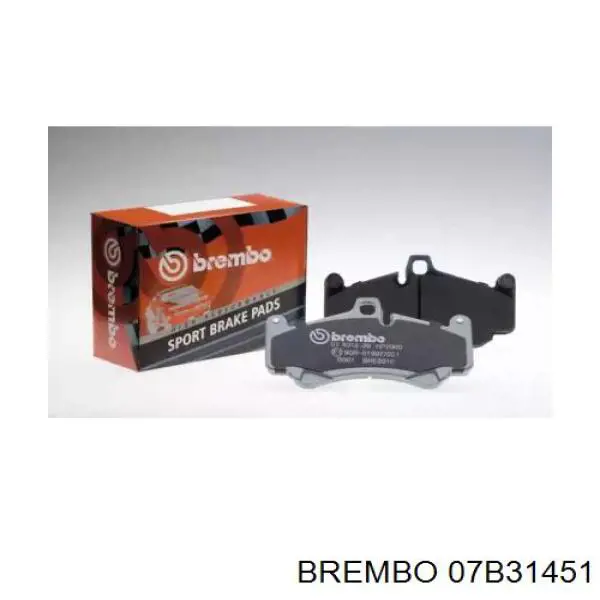 07B31451 Brembo pastillas de freno delanteras