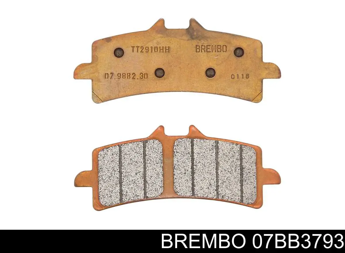 07BB3793 Brembo pastillas de freno delanteras