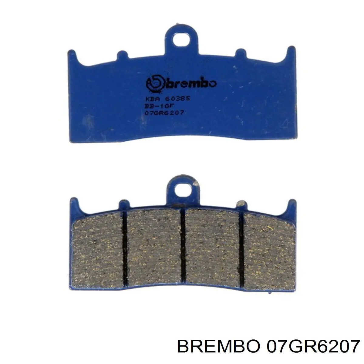 07GR6207 Brembo pastillas de freno delanteras