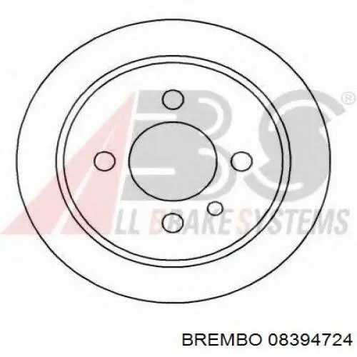 08.3947.24 Brembo disco de freno trasero