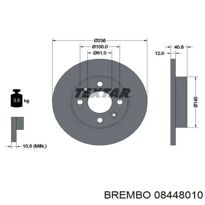 08448010 Brembo Discos