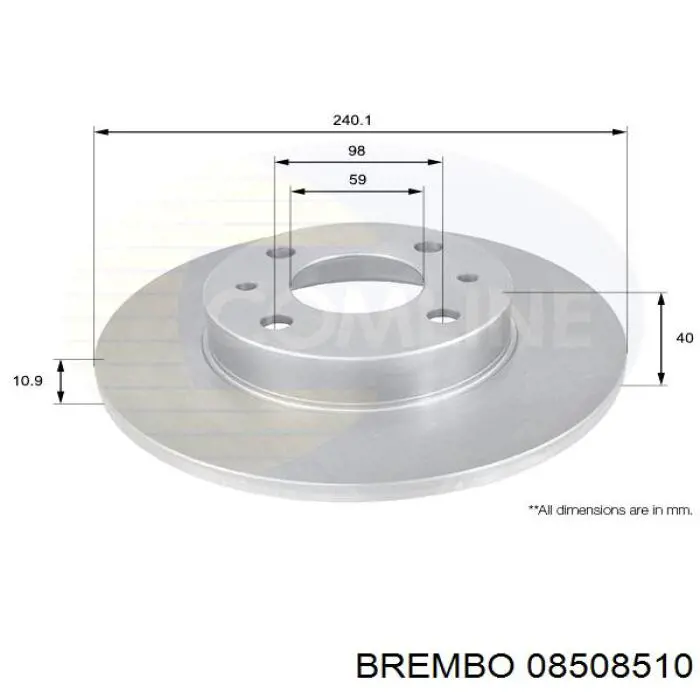 Disco de freno trasero Alfa Romeo 146 930