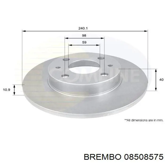 Disco de freno trasero Alfa Romeo 146 930