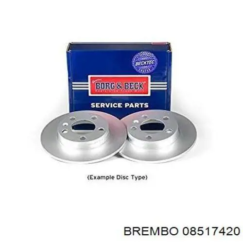 Disco de freno trasero BMW 5 E34