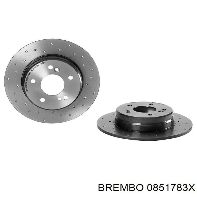 0851783X Brembo disco de freno trasero