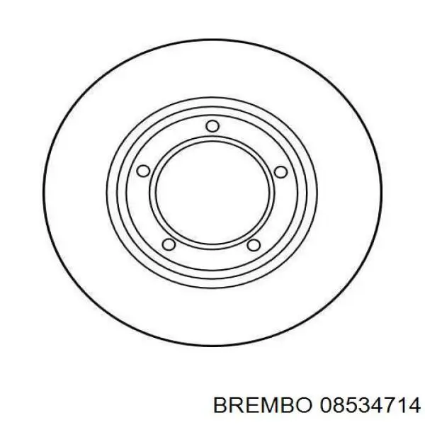 Comprar 08534714 Brembo Freno de disco delantero