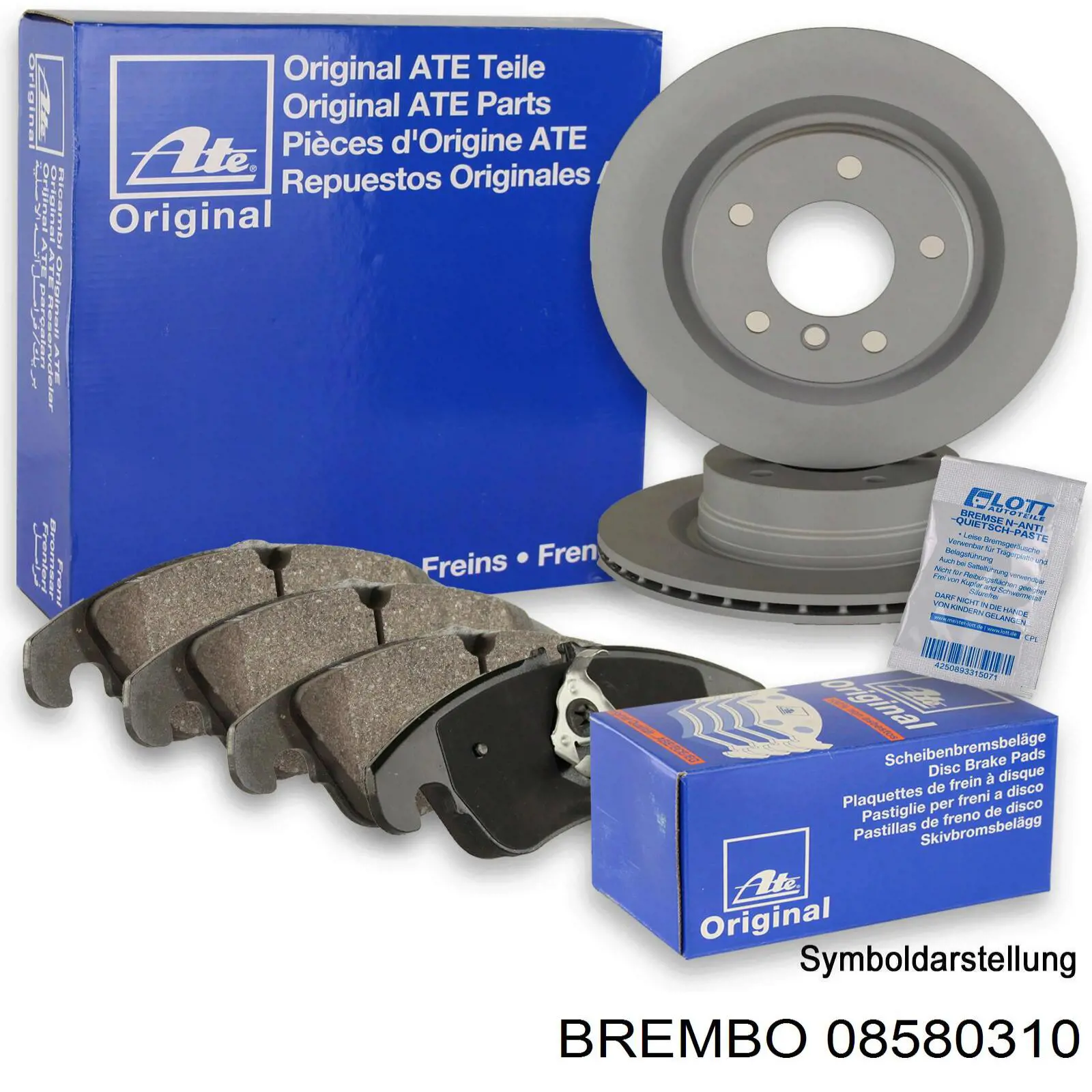 Frenos traseros Brembo 08580310