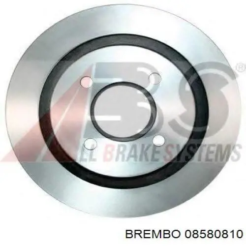 08580810 Brembo disco de freno trasero