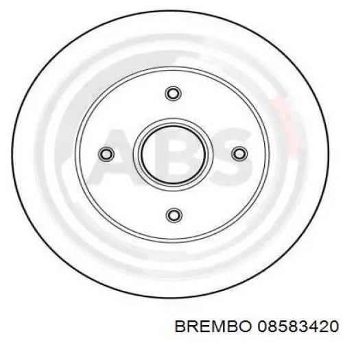 08583420 Brembo disco de freno trasero