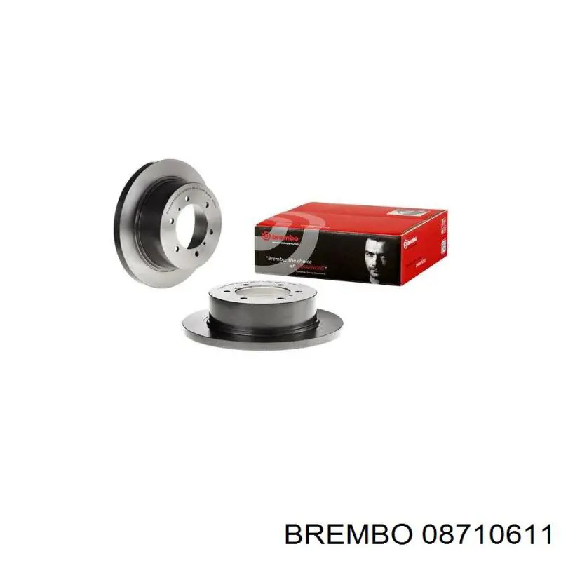 08.7106.11 Brembo disco de freno trasero