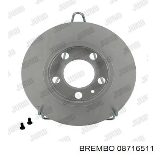 08716511 Brembo Freno de disco trasero