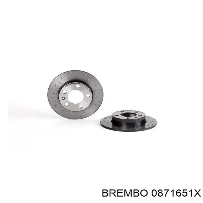 Comprar 0871651X Brembo Disco de freno trasero
