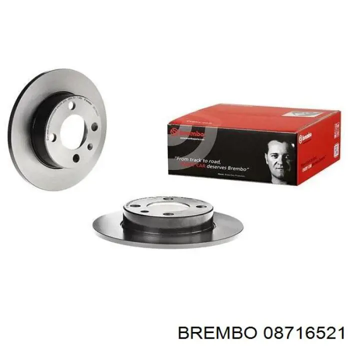 08.7165.21 Brembo disco de freno trasero