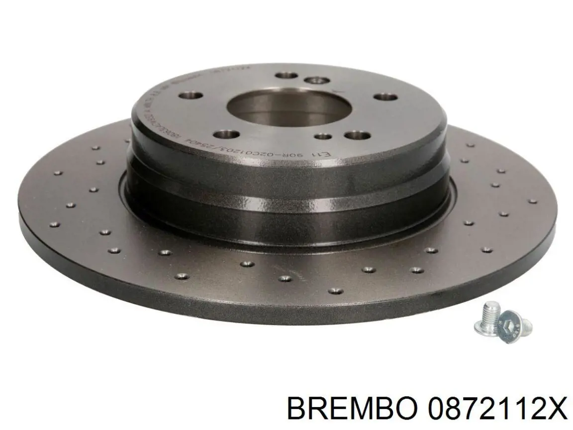 0872112X Brembo disco de freno trasero