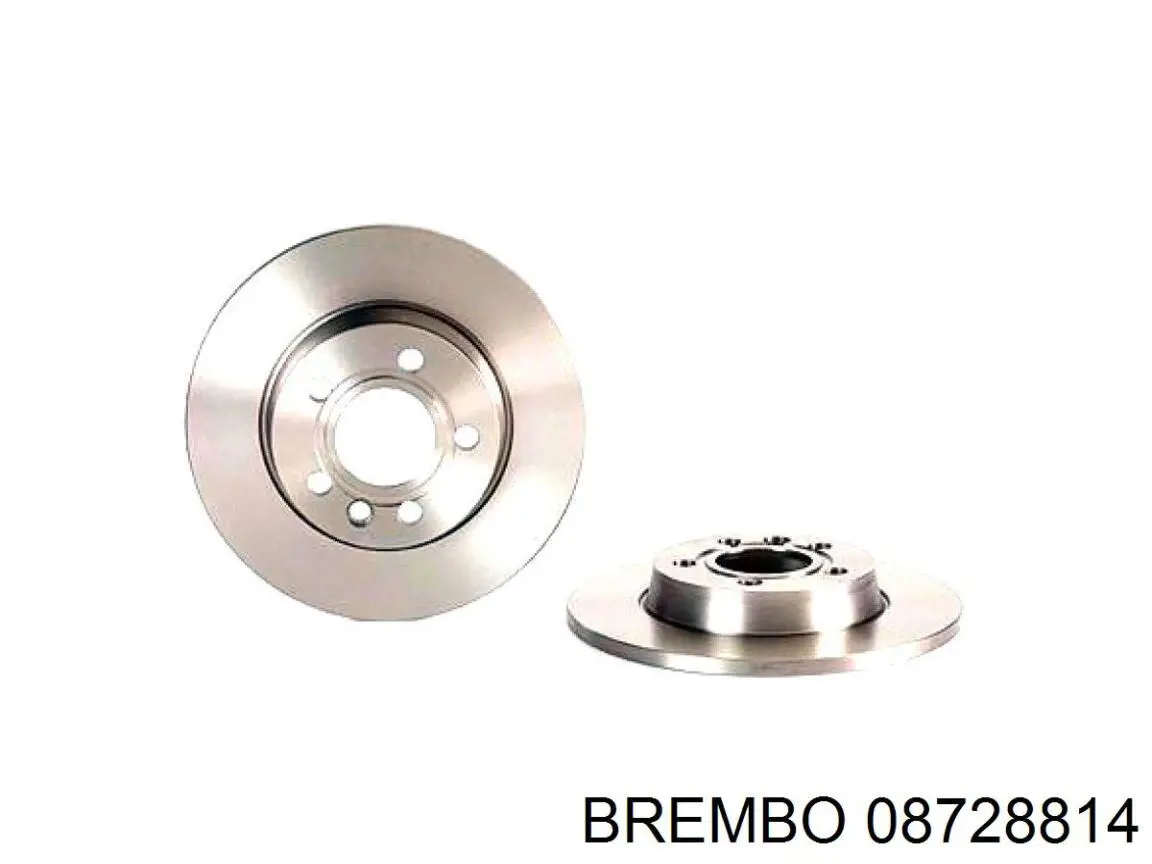 Disco de freno trasero 08728814 Brembo