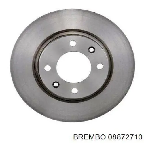 Disco de freno trasero 08872710 Brembo