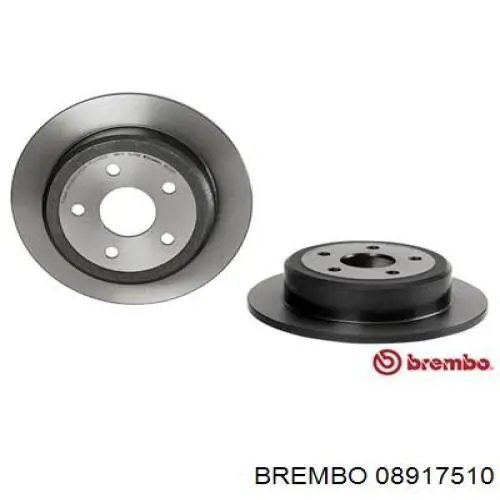 08917510 Brembo Freno de disco trasero