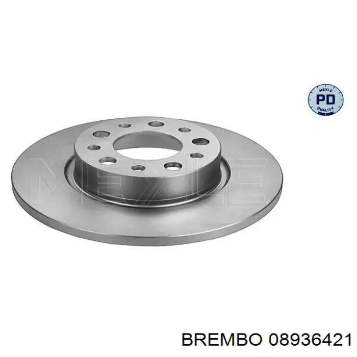 Disco de freno trasero 08936421 Brembo
