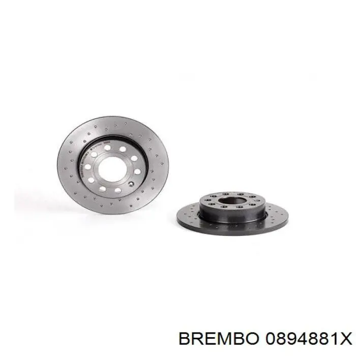0894881X Brembo Freno de disco trasero