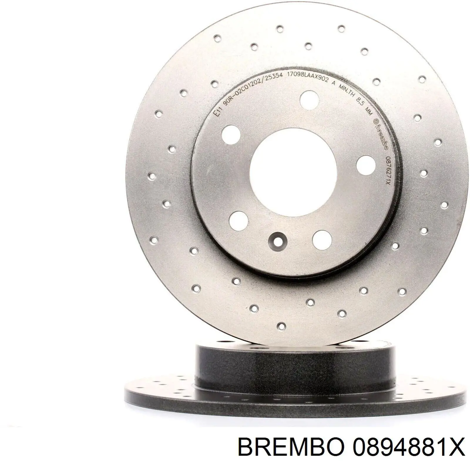 Disco de freno trasero Brembo 0894881X precio, desde 24,01 EUR