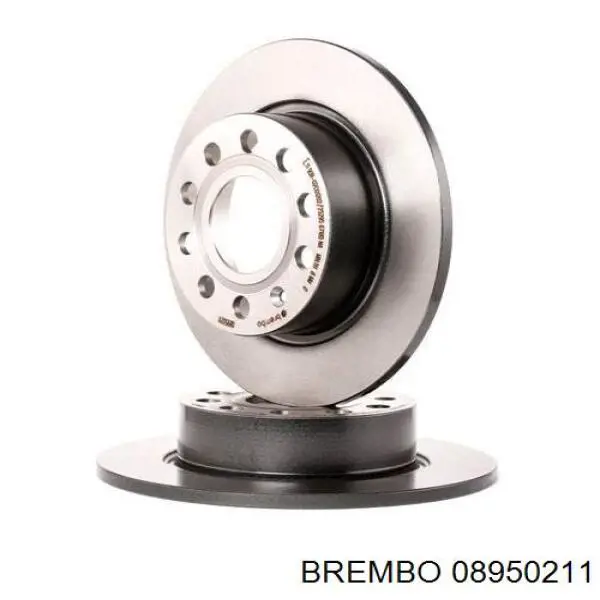 Comprar 08950211 Brembo Disco de freno trasero