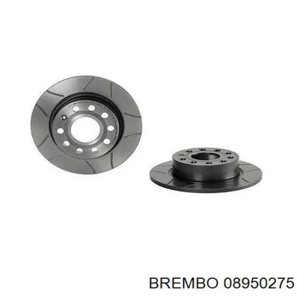 Disco de freno trasero Brembo 08950275 precio, desde 27,10 EUR