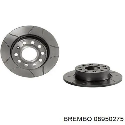 Disco de freno trasero 08950275 Brembo
