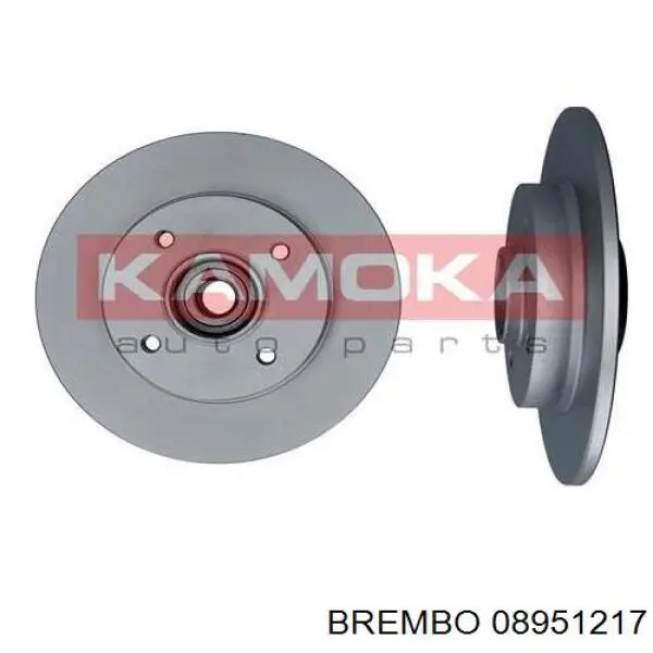 Disco de freno trasero 08951217 Brembo