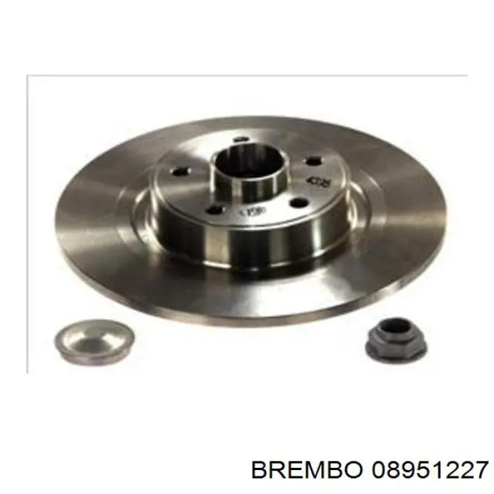 Disco de freno trasero 08951227 Brembo