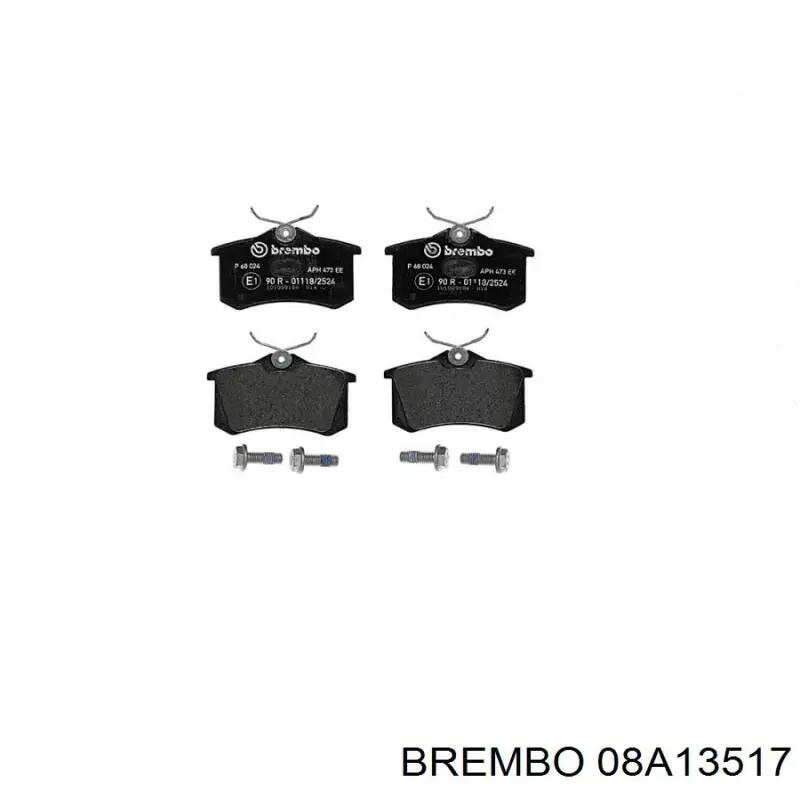 Disco de freno trasero BREMBO 08A13517