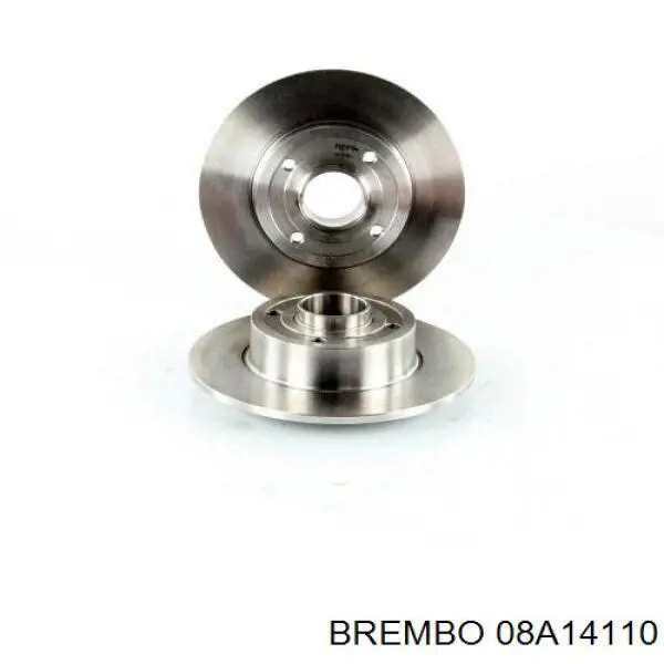 Disco de freno trasero 08A14110 Brembo