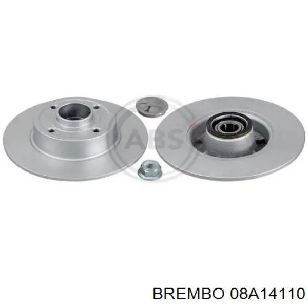 Disco de freno trasero Brembo 08A14110 precio, desde 44,02 EUR