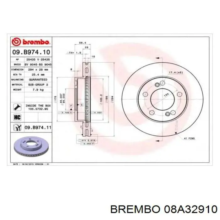 Frenos traseros Brembo 08A32910