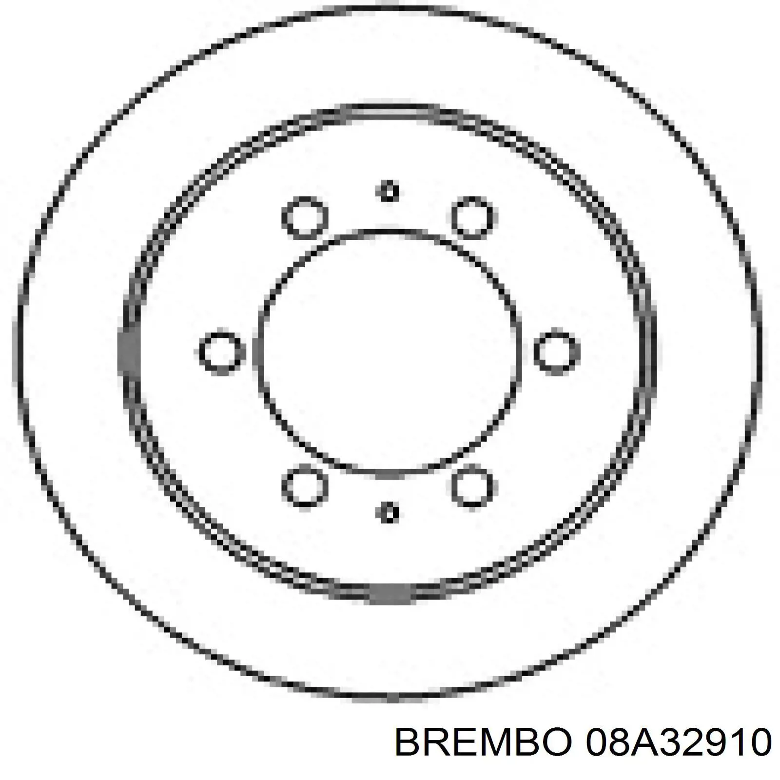 Disco de freno trasero 08A32910 Brembo
