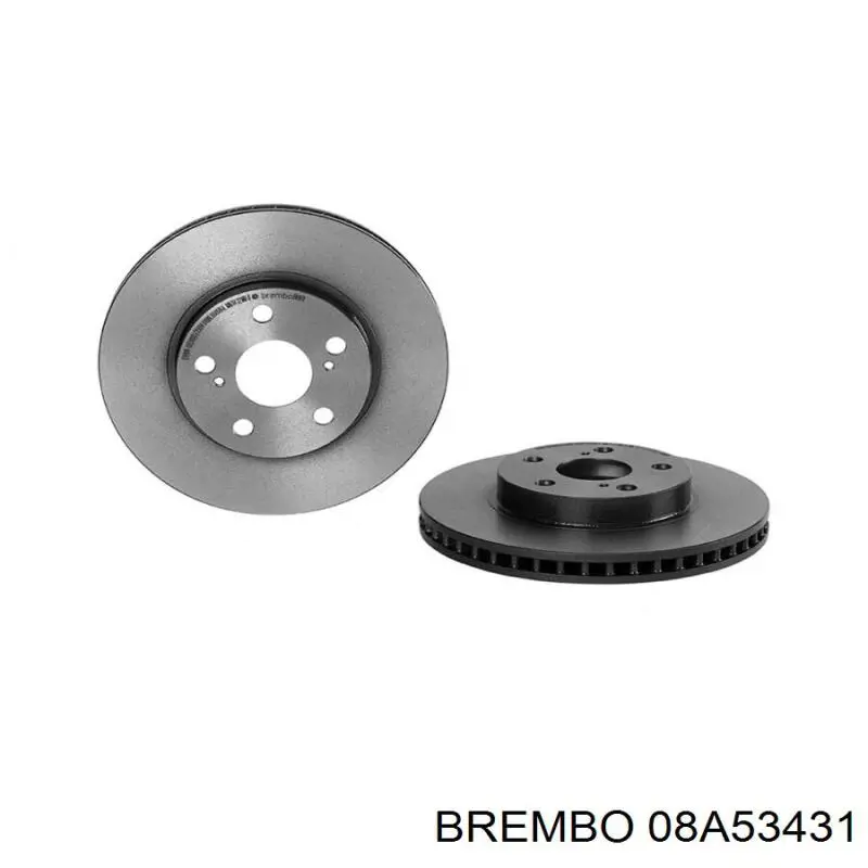 08A53431 Brembo disco de freno trasero