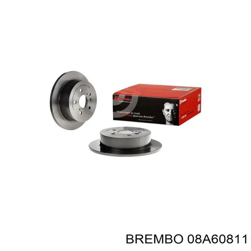 08A60811 Brembo disco de freno trasero