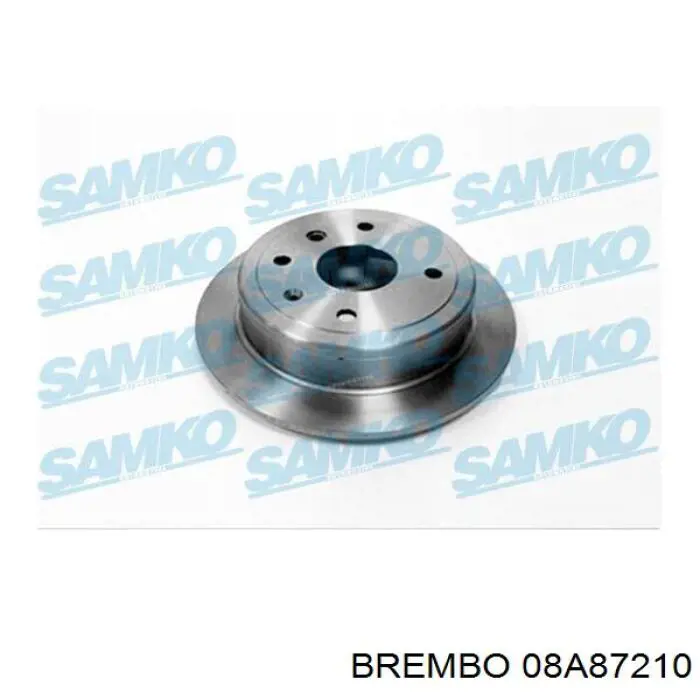 Disco de freno trasero Chevrolet Aveo 2 T250, T255