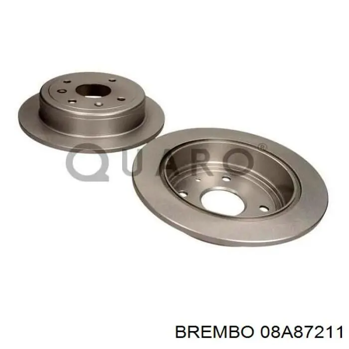08A87211 Brembo Freno de disco trasero
