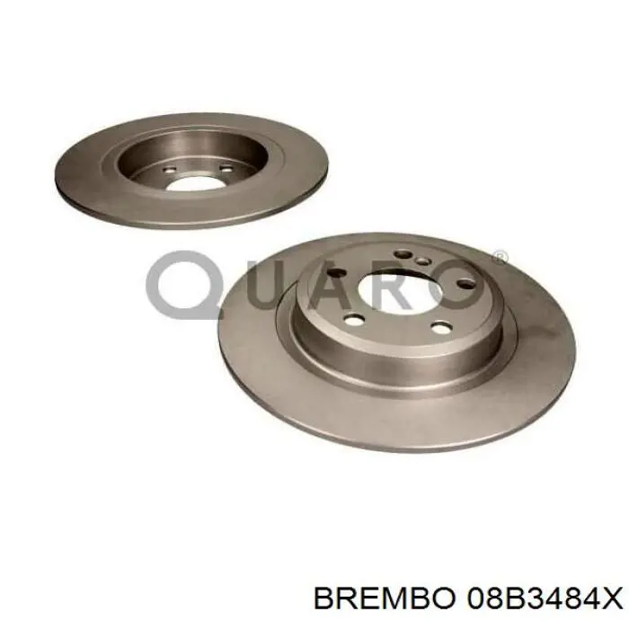 08.B348.4X Brembo disco de freno trasero