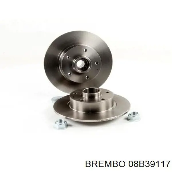 08B39117 Brembo disco de freno trasero