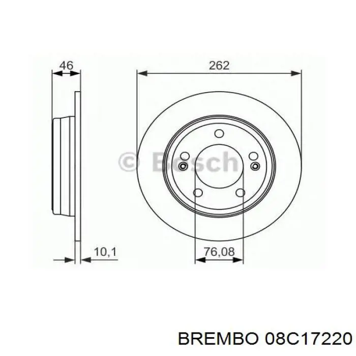 Comprar 08C17220 Brembo Disco de freno trasero